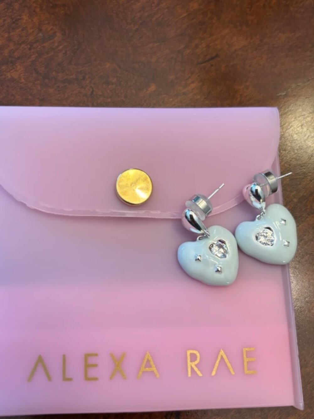 Bar by Alexa Rae Loving Gaze earrings- blue ice
